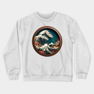 “Nami” - Japanese Framed Wave Crewneck Sweatshirt